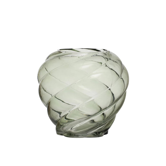 Twisted Glass Vase