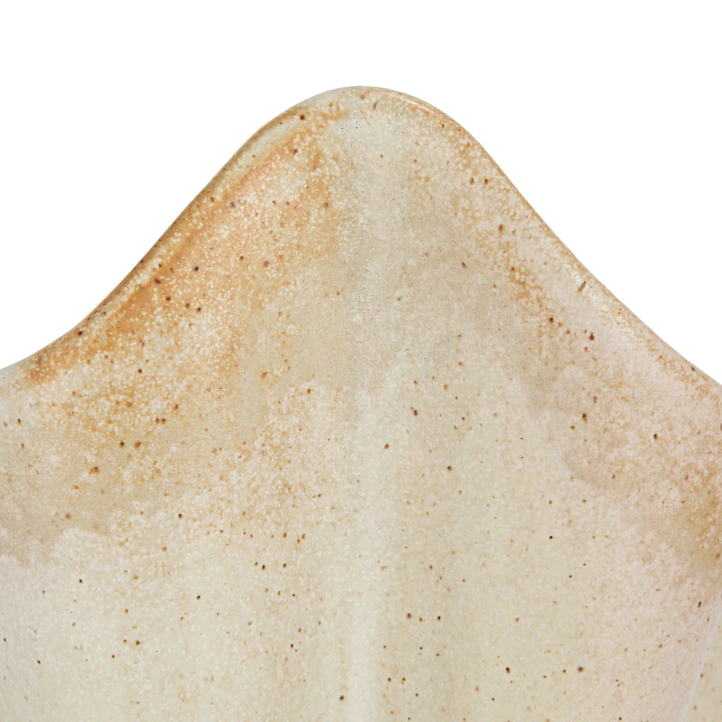 Stoneware Pleated Bowl