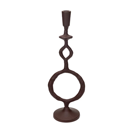 Cast Iron Taper Holder, Brown - M