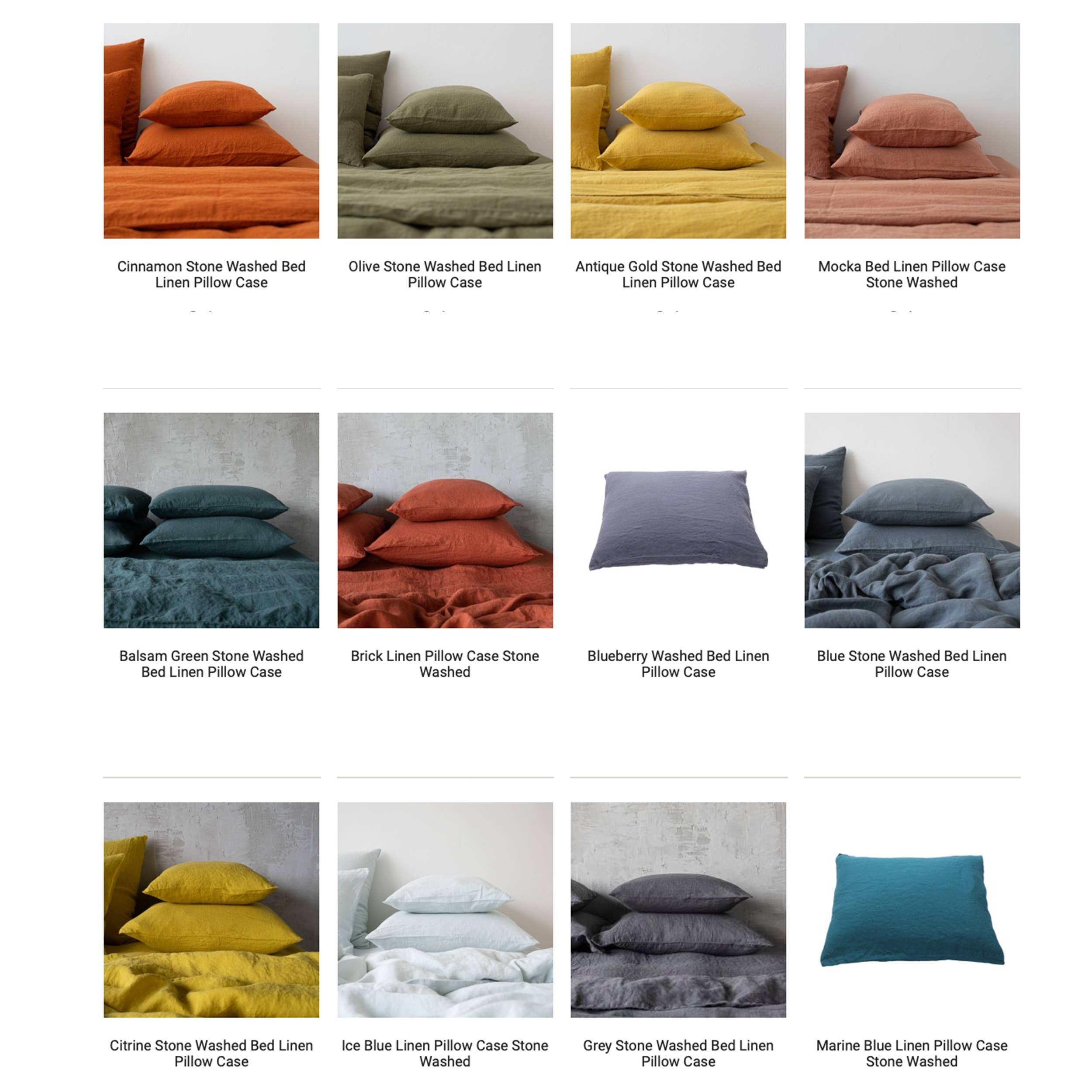 Linen Pillow Case - Off White