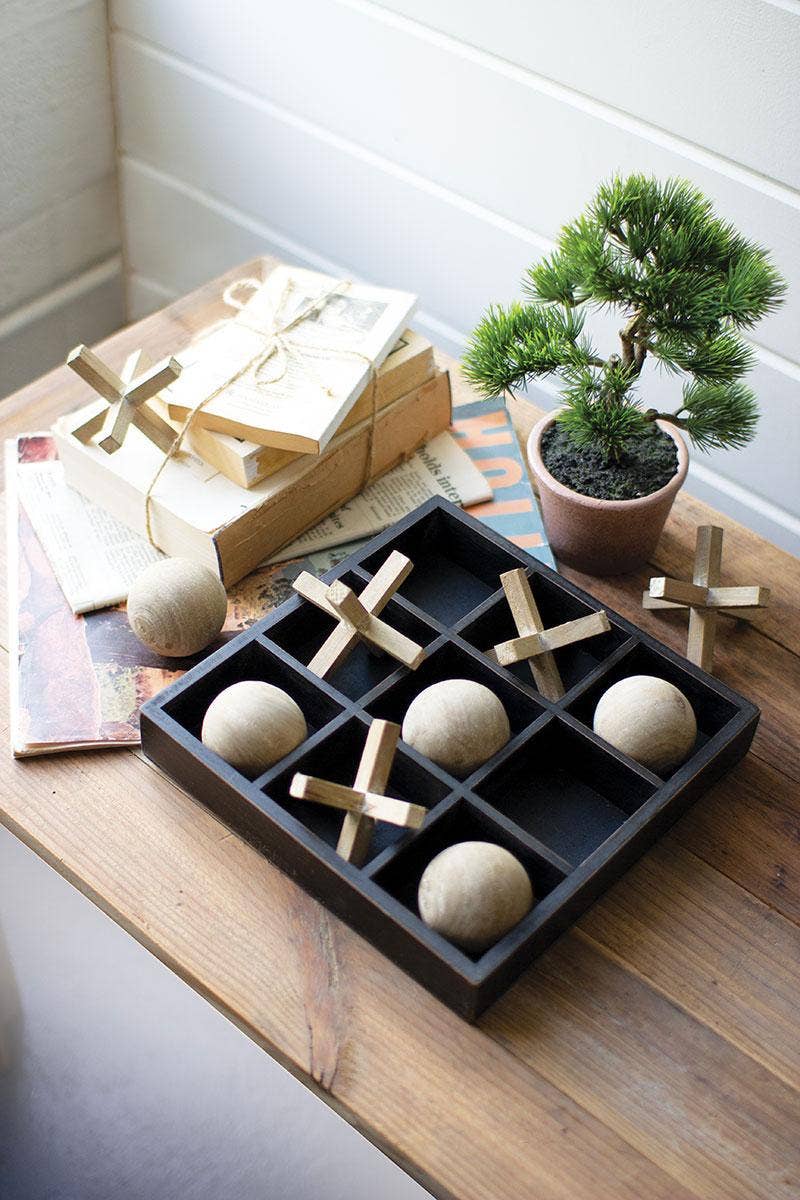 Wood Tic-Tac-Toe
