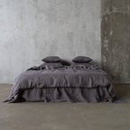 Linen Duvet - Steel Grey