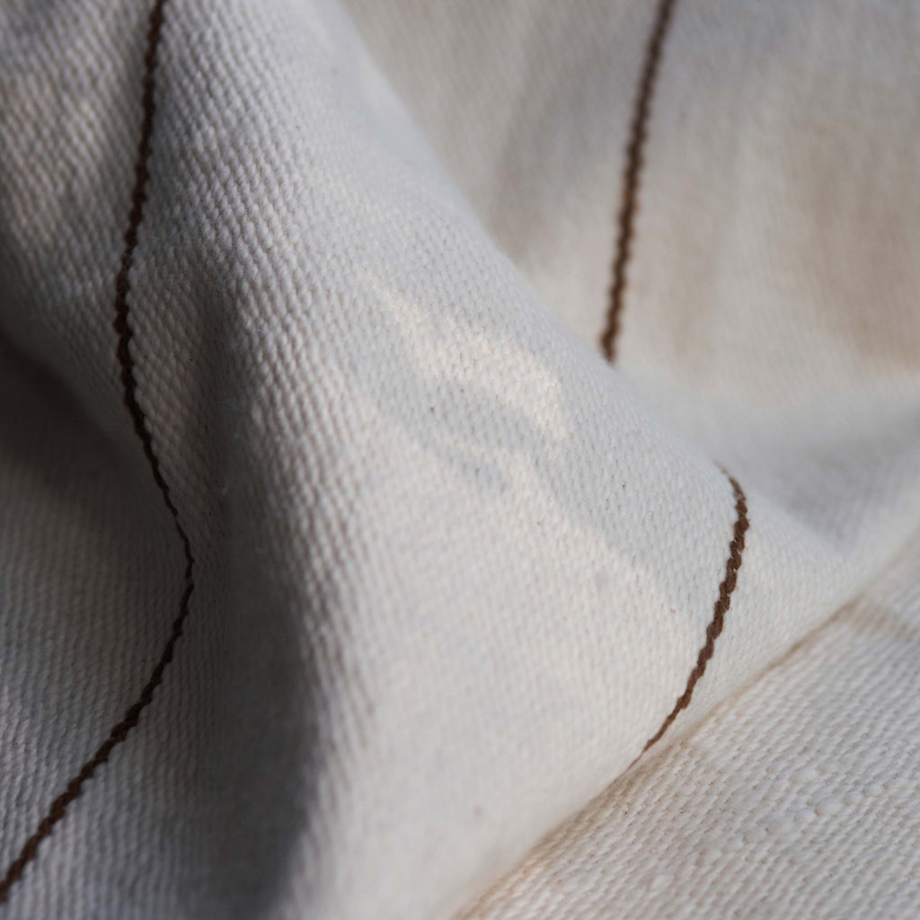 Línea Handloomed Cotton Blanket — Sepia