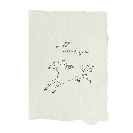 Horse wild about you folded card
