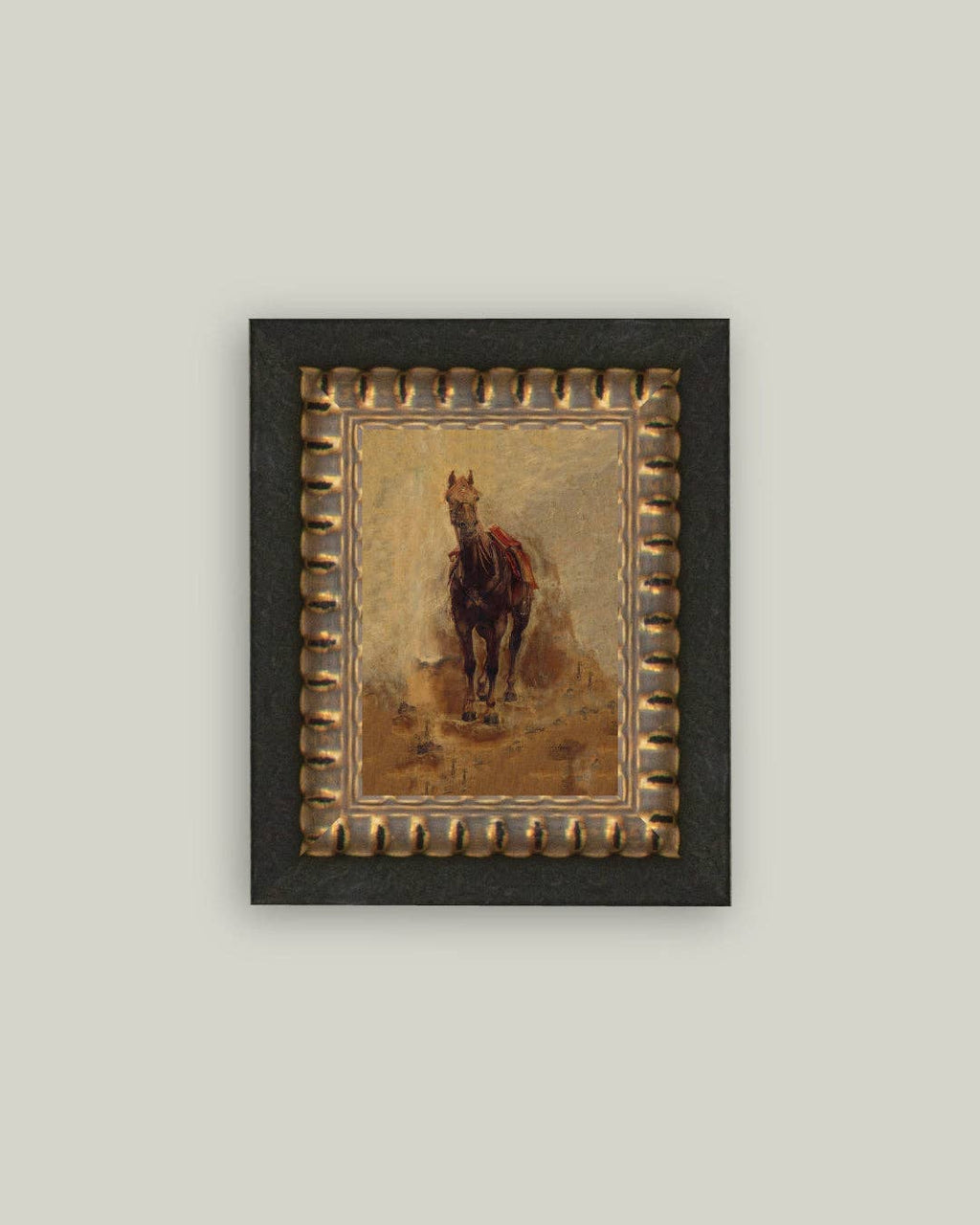 Horse Study Framed Antique Art