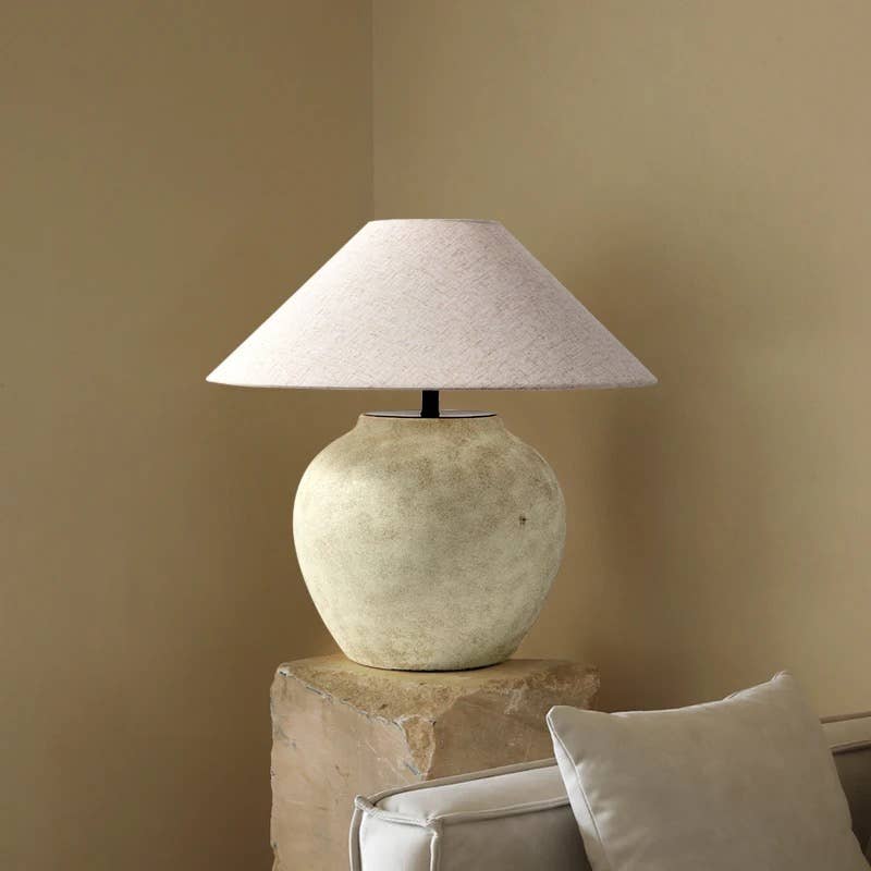 Ceramic Lamp - Charcoal