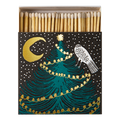 Owl, Moon and Tree | Square - Safety Matches 🎄