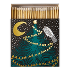 Owl, Moon and Tree | Square - Safety Matches 🎄