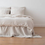 Linen Duvet - Natural Ticking Stripe