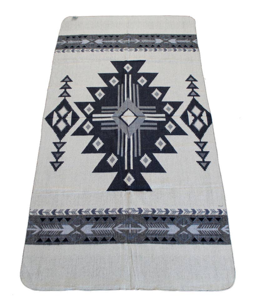 Inca Alpaca Blend Traveler Blanket - Grey