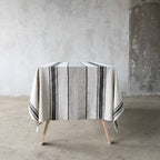 Linen Tablecloth Black Provence