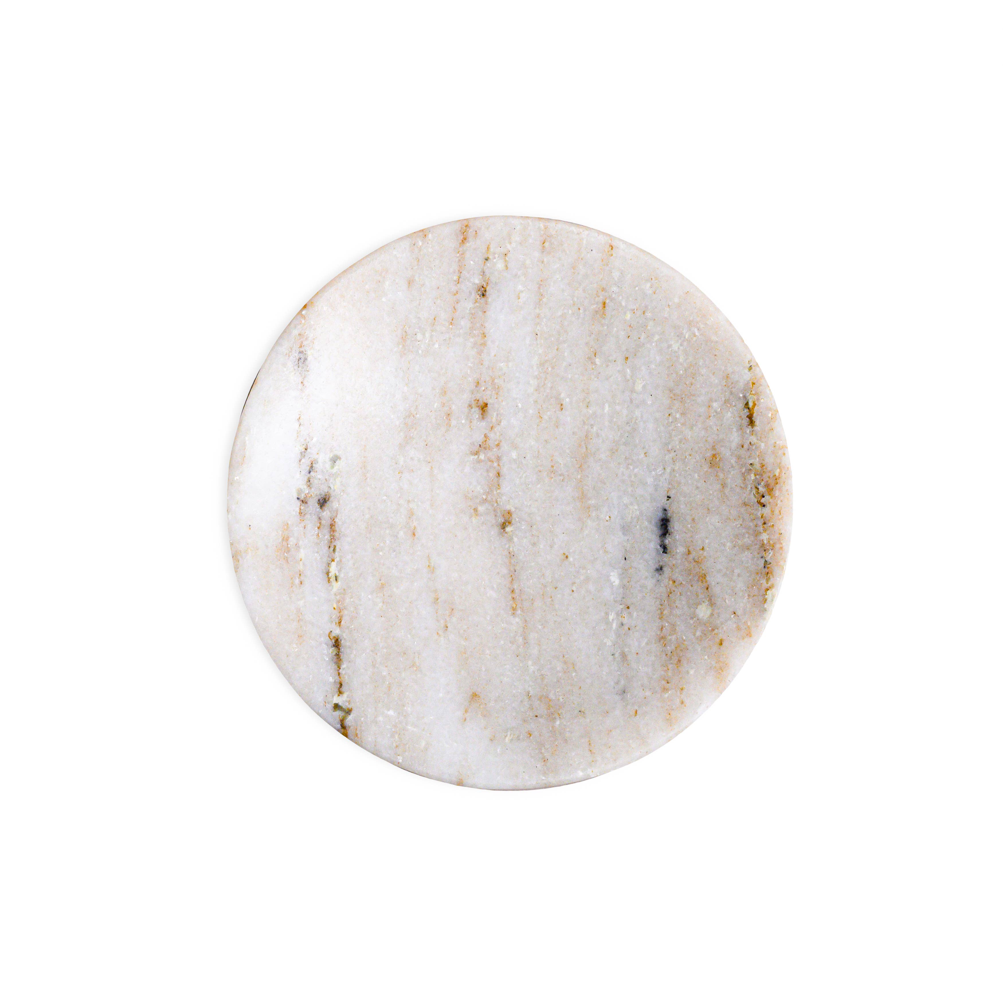 Brown Galaxy Marble Round Flared Soap Dish 5"