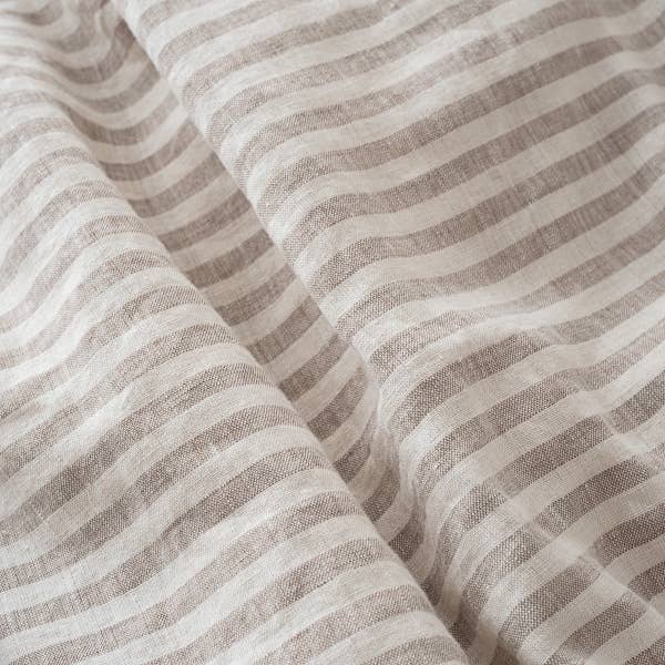 Linen Duvet - Natural Ticking Stripe