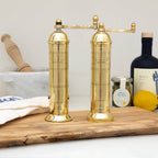 Brass Greek Pepper Mill - 8"