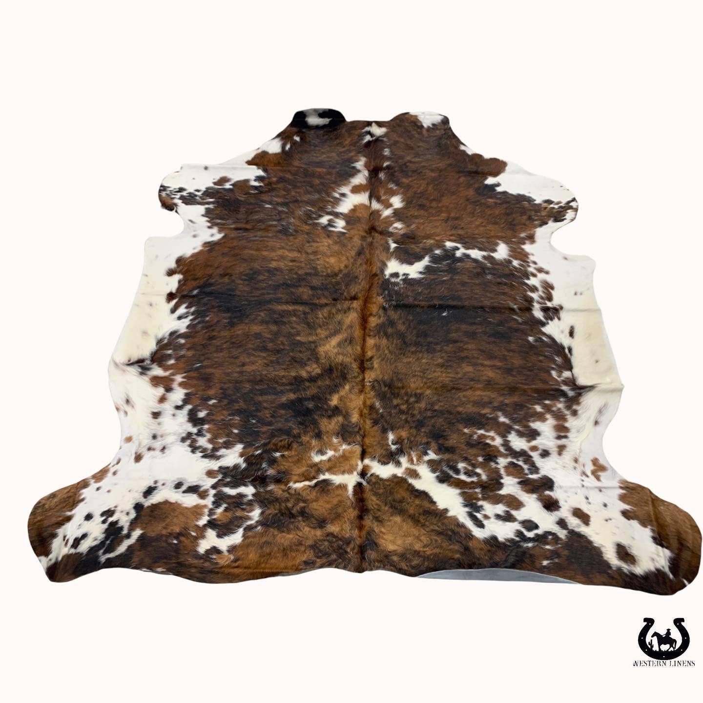 Brindle Whitebelly Cowhide - Jumbo Size 7-8 foot