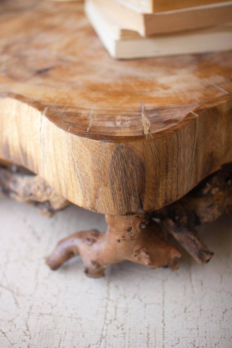 MULBERRY ROOT AND WILLOW WOOD SERVING TRAY