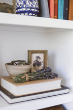 Maroon Flowers Framed Antique Art