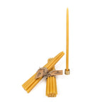 Thin Beeswax Taper Candles: Hand-Dipped in Colorado