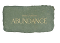 Today I choose abundance intention card