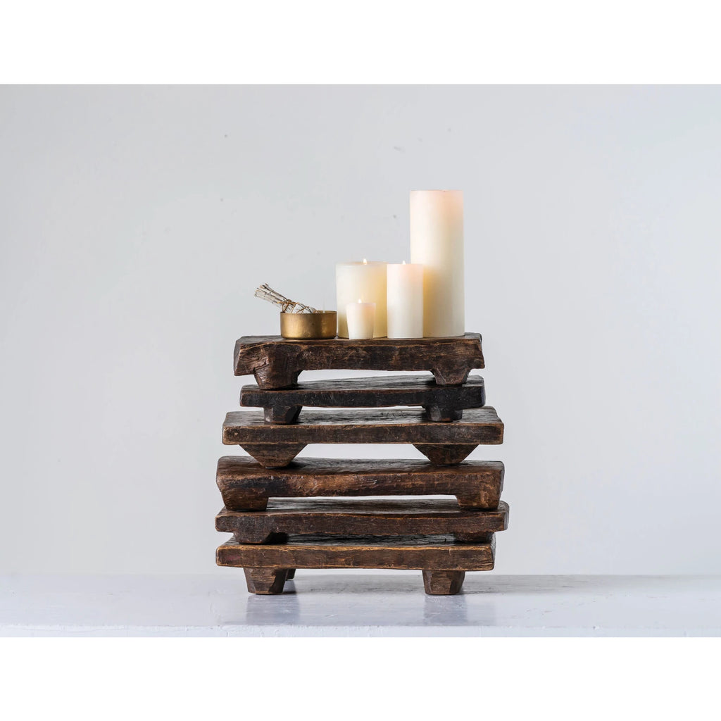 Found Wood Pedestal