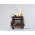 Found Wood Pedestal