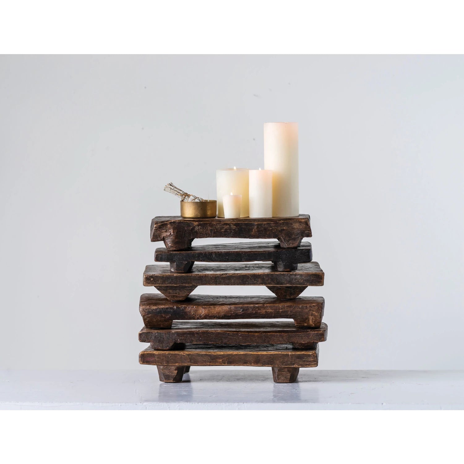 Found Wood Pedestal