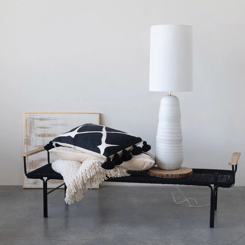 Oversized Stoneware Lamp