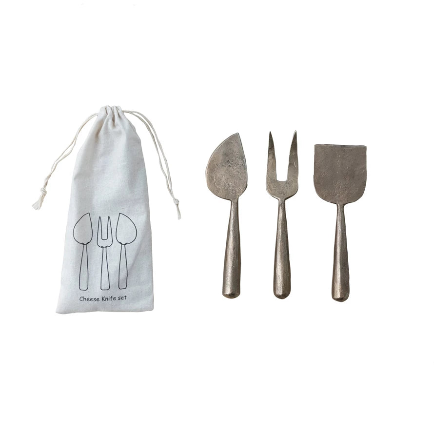 Hand-Forged Metal Cheese Servers