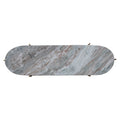 Oval Decorative Marble Tray with Stand