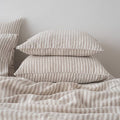 Linen Pillow Case - Natural Ticking Stripe