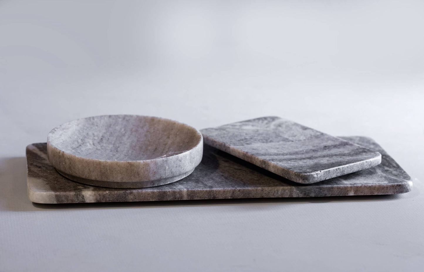 Brown Galaxy Marble Round Flared Soap Dish 5"