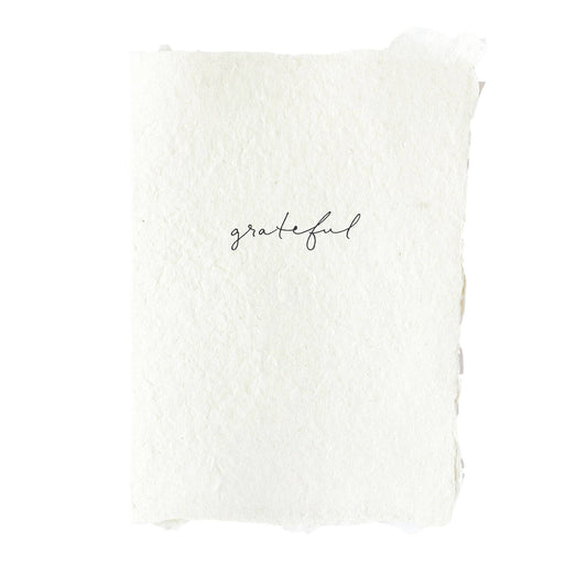 Grateful folded card