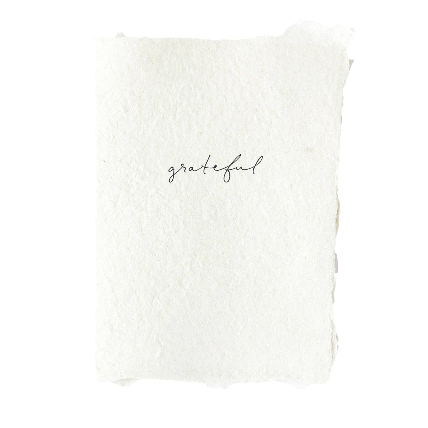 Grateful folded card