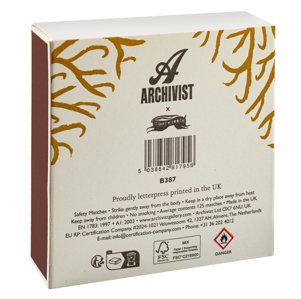 Reindeer |Square - Safety Matches 🎄