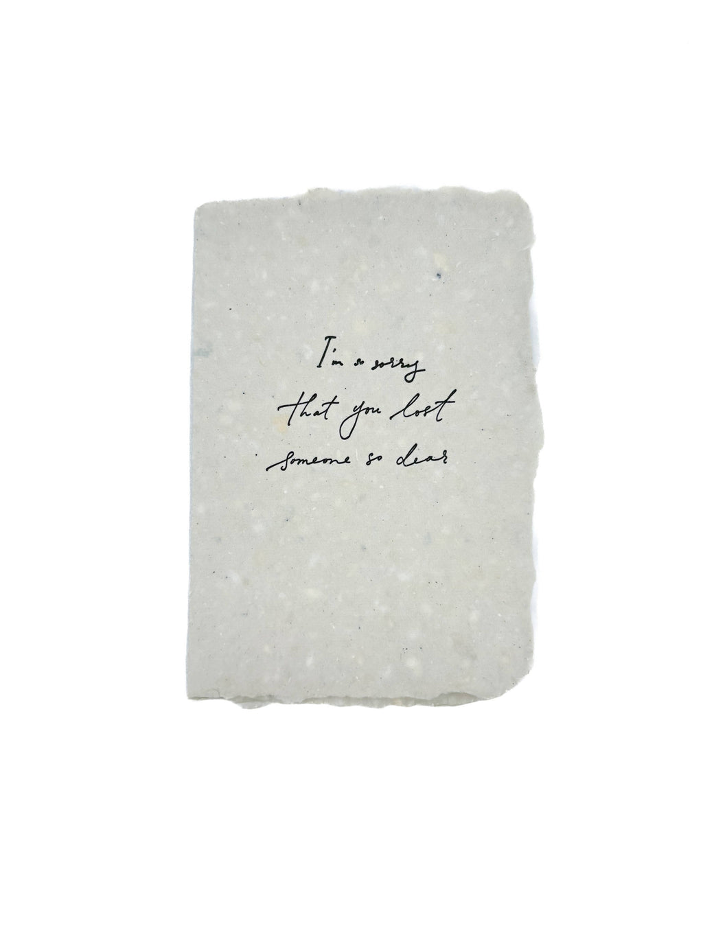 Lost someone dear card