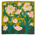 April Showers Scarf | 100% Silk Bandana | Floral Scarves