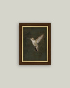 Hummingbird on Green