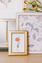 Red Poppy Framed Antique Art