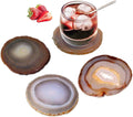 Natural Agate Coasters - Set of 4