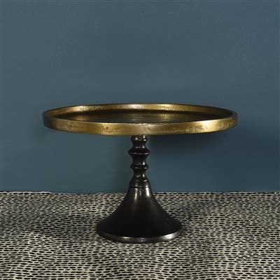 Reese Pedestal - Lrg - Brass & Bronze