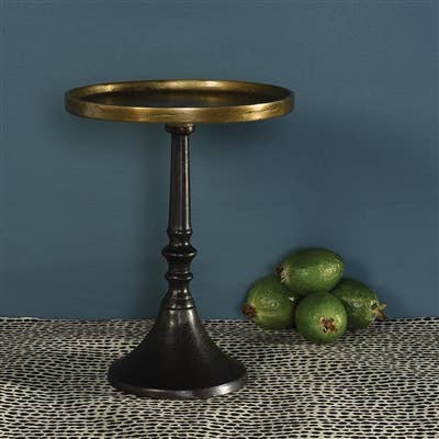 Reese Pedestal - Med - Brass & Bronze