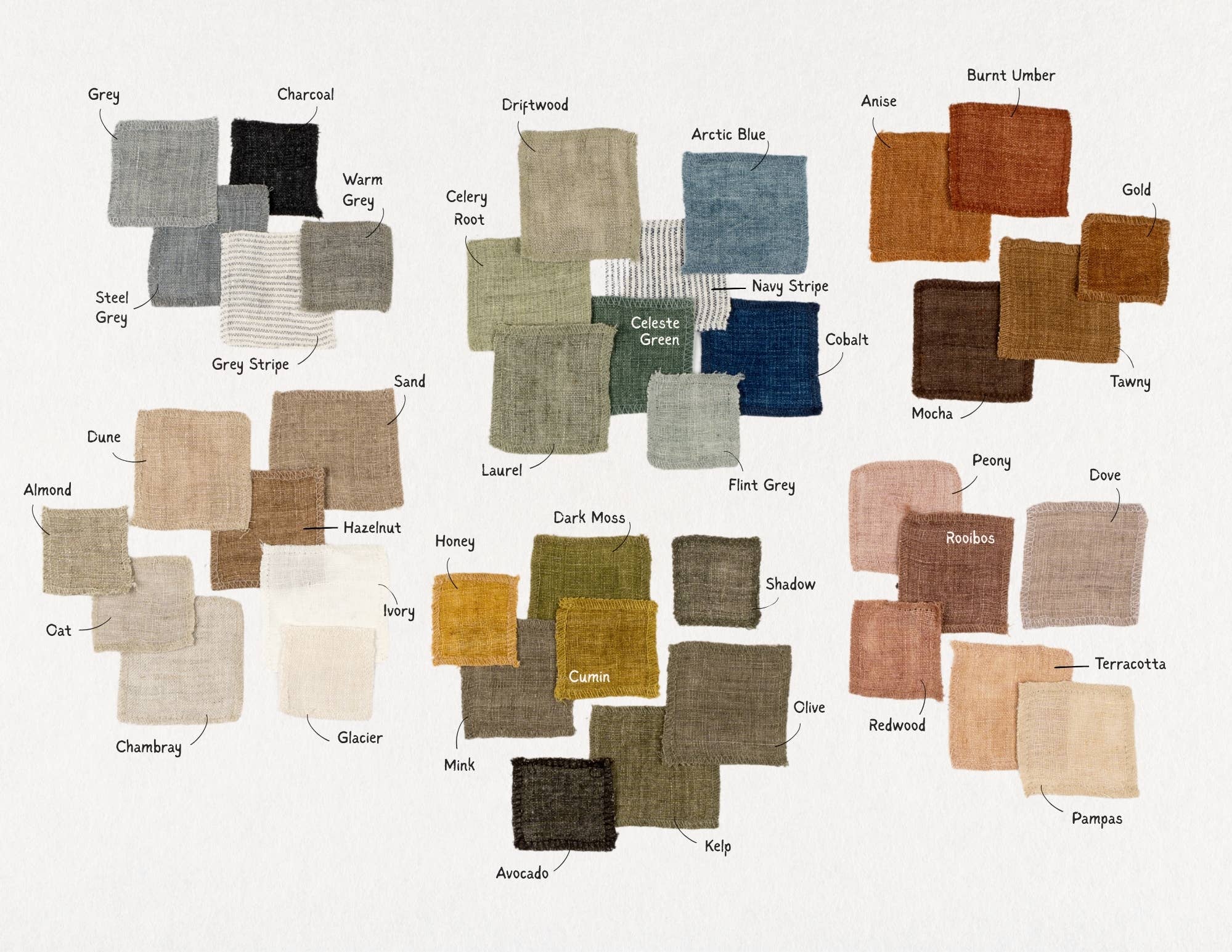 Lina Linen Pillow Burnt Umber