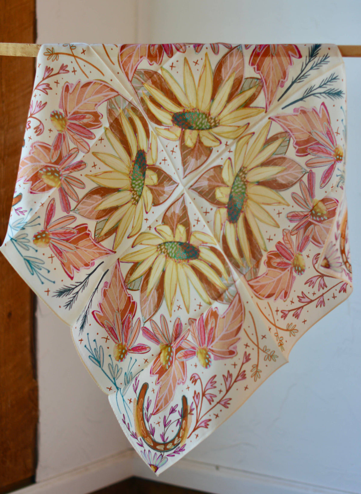 Lucky Wildflowers Silk Wild Rag