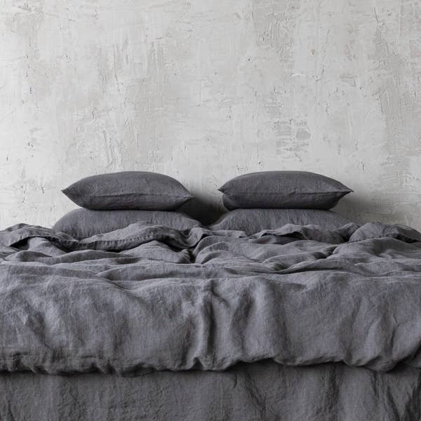 Linen Duvet - Grey