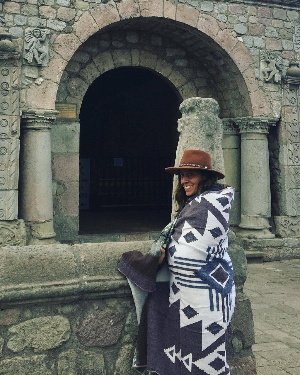 Inca Alpaca Blend Traveler Blanket - Grey