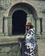 Inca Alpaca Blend Traveler Blanket - Grey