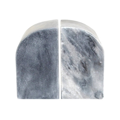 Grey Marble Bookends