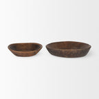 Nikita Reclaimed Wood Bowls - Brown