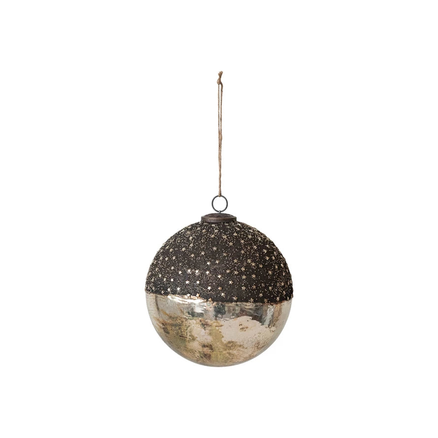 Mercury Glass Ball Ornament