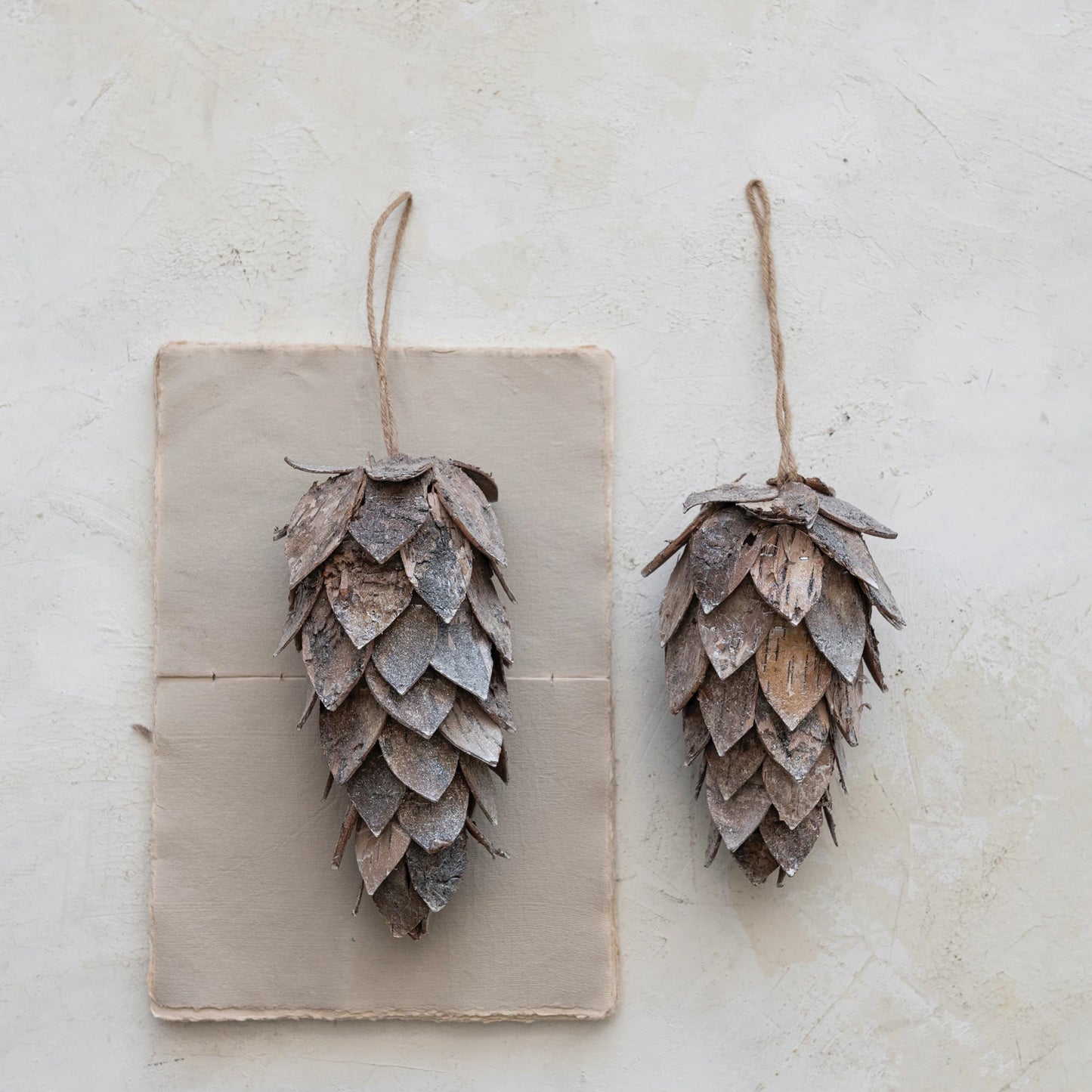 Birch Bark Pinecone Ornament